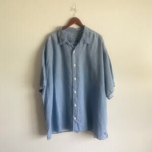 Tommy Bahama Relax 100% Linen‎ Short Sleeve Button Down Casual Shirt Size 3XB